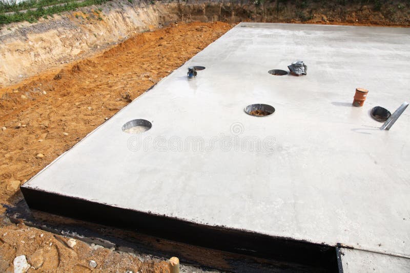 Foundation for house royalty free stock photography