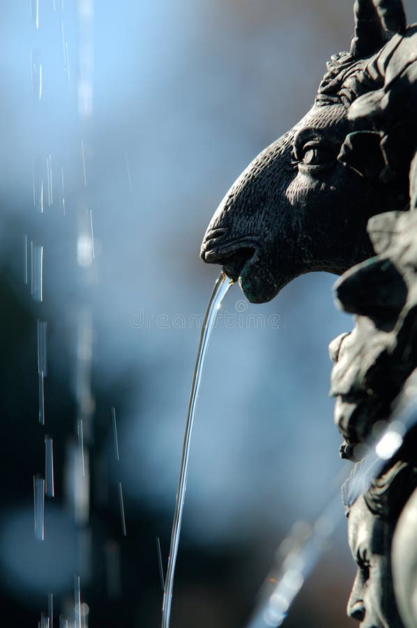 Fountain in castle gardens