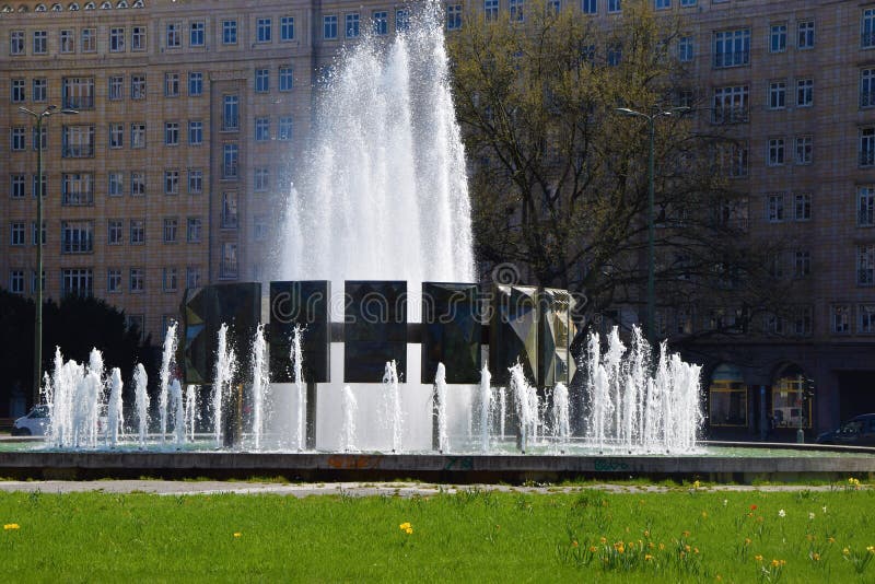 Fountain in the City Center of Berlin in Germany Editorial Photo