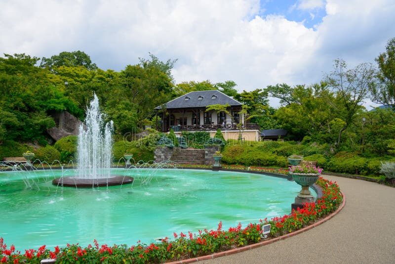 Fountain of Gora Park in Hakone, Kanagawa, Japan