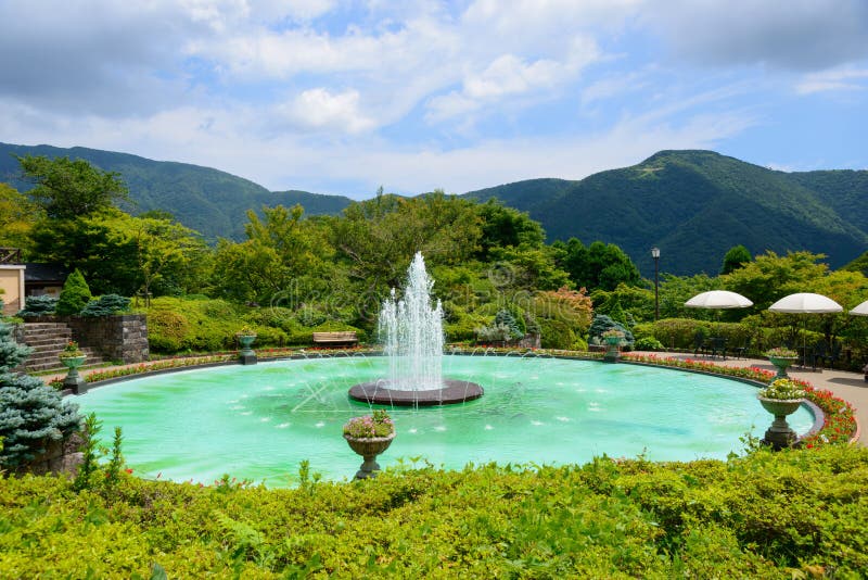 Fountain of Gora Park in Hakone, Kanagawa, Japan