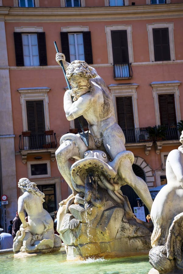 Neptune - Vatican Museums stock image. Image of museum - 36884465