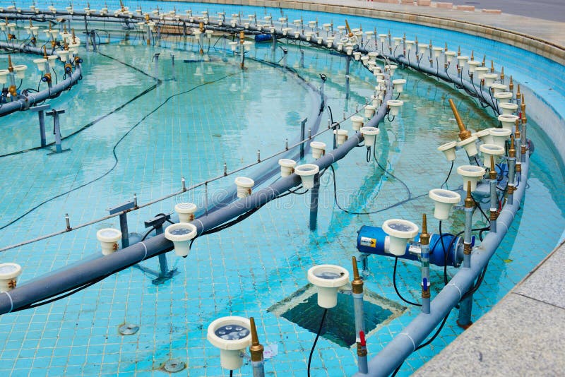 Fountain Pool Construction Site Stock Image Image of floor, factory