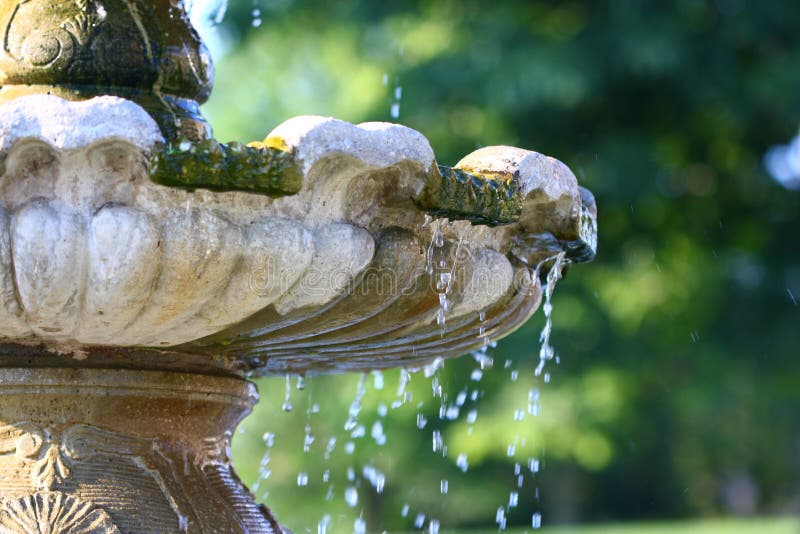 Fountain water dripping stock photo. Image of dripping 5910520