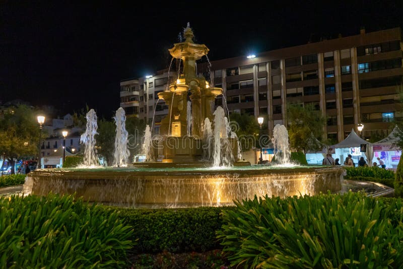 Fountains in Granada, Spain on September 24, 2022 Editorial Photo