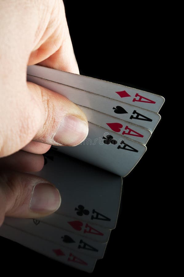 Four aces in poker