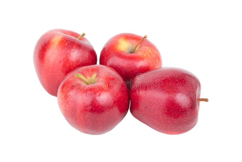 four-apples-isolated-white-red-ripe-deli