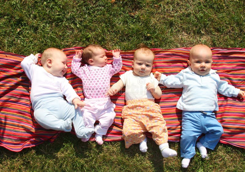 Four babies