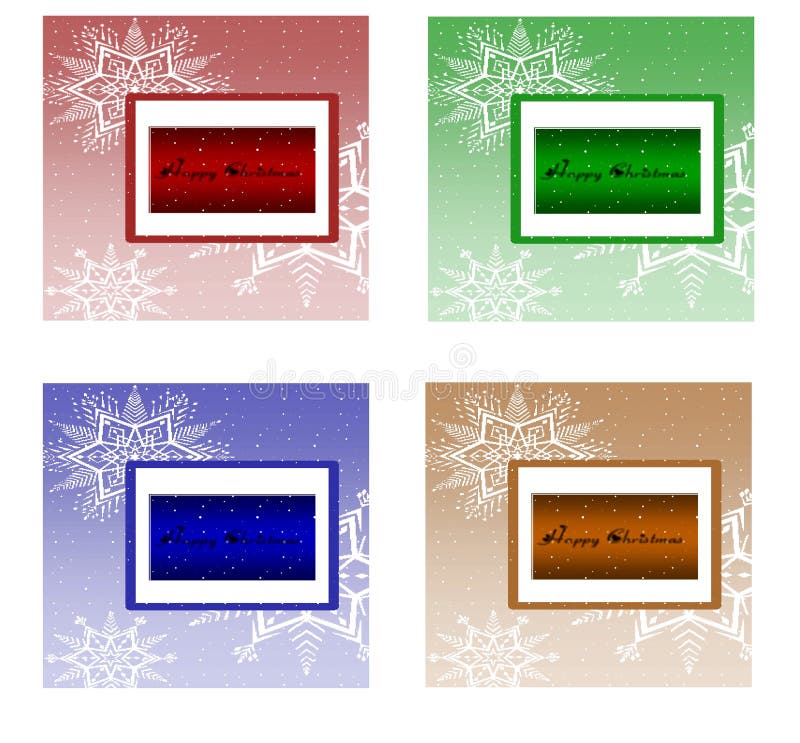 Four christmas cards