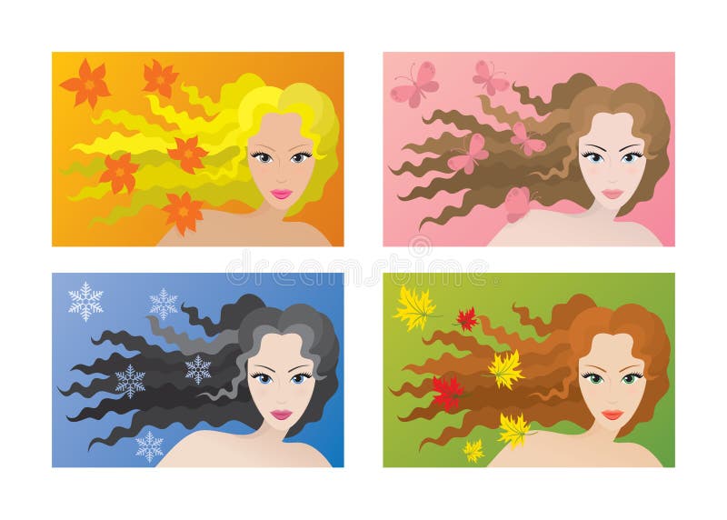 Four color types of beauty