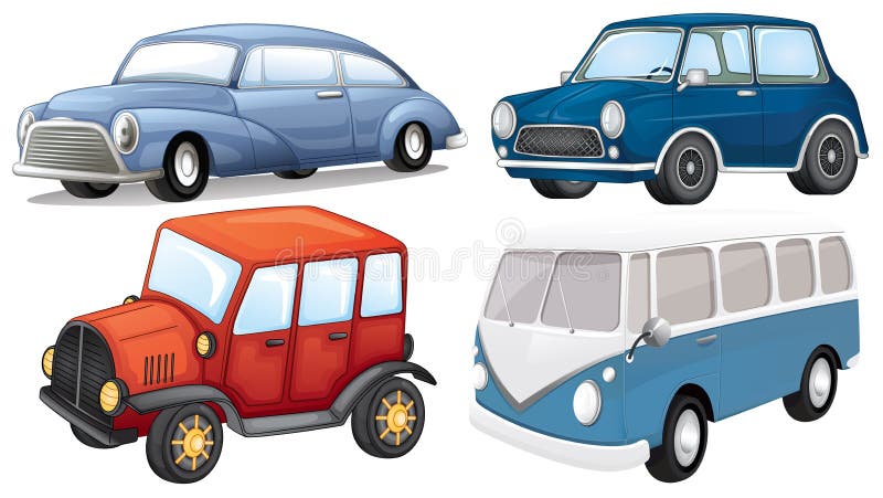 Four Different Kinds Of Transportation Stock Photography Four Different Kinds Of Transportation Stock Photography