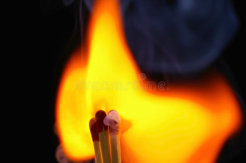 Four Igniting Matches