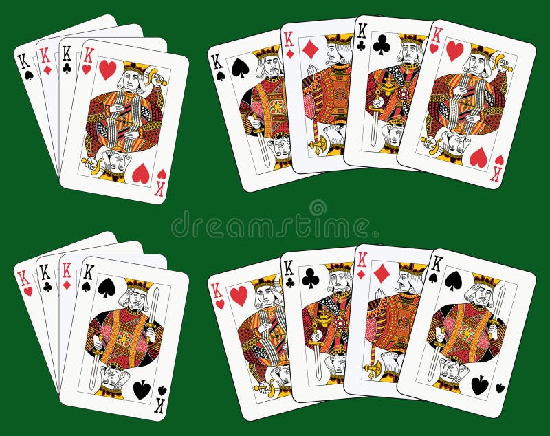 Set of Three Jack, Queen and King Playing Card Collages - Multi