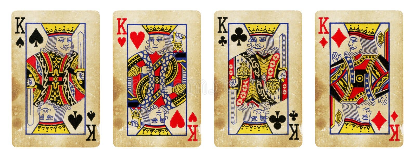 Gambling Elements Vintage Colorful Composition Stock Illustration -  Download Image Now - Playing Card, King Card, Queen Card - iStock