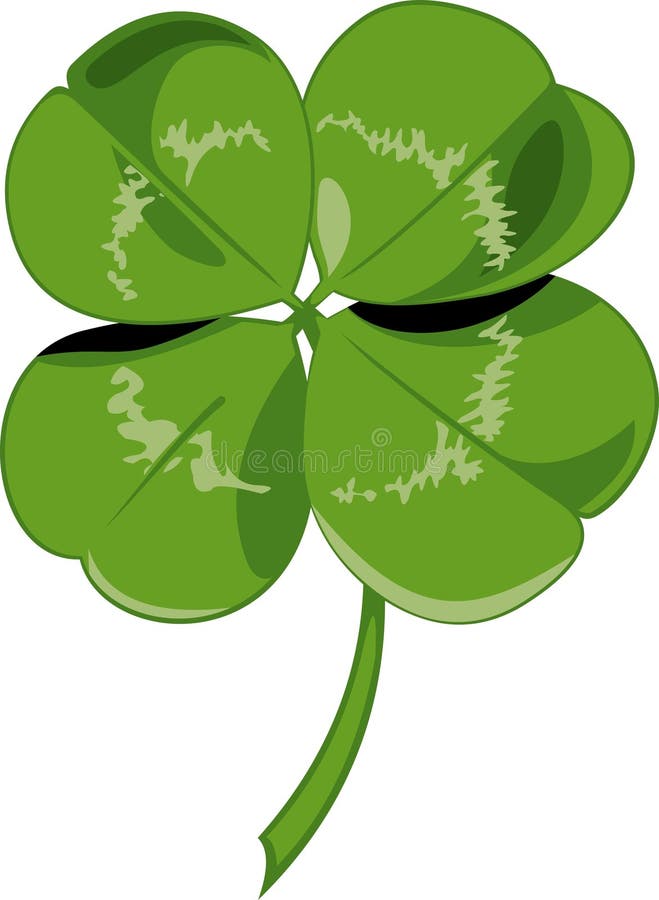 Four leaf clover stock vector. Illustration of greeting - 27946355