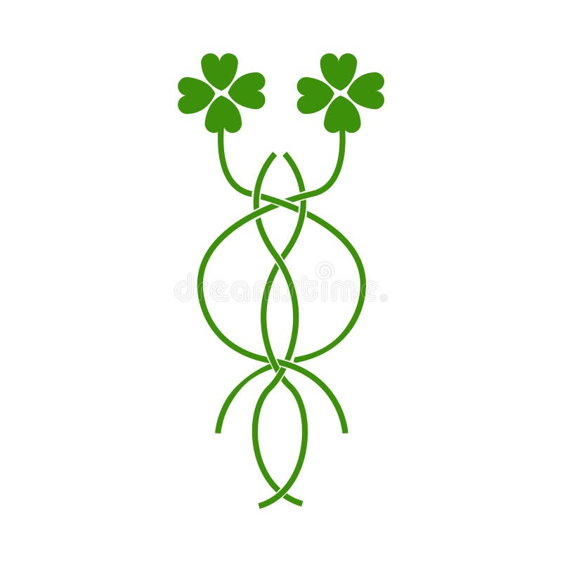 Four leaf clover pattern. four leaf shamrock clover seamless pattern background texture.