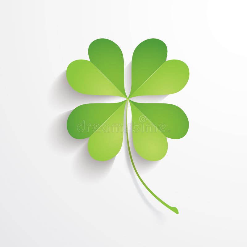 Water FourLeaf Clover stock illustration. Illustration of creativity