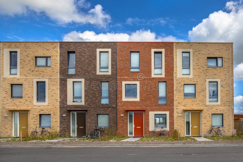 Four Modern Social housing apartments stock images Four Modern Social housing apartments stock images