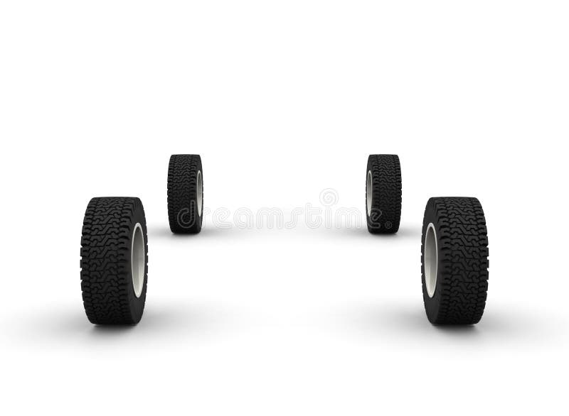 Four new off-road car wheels