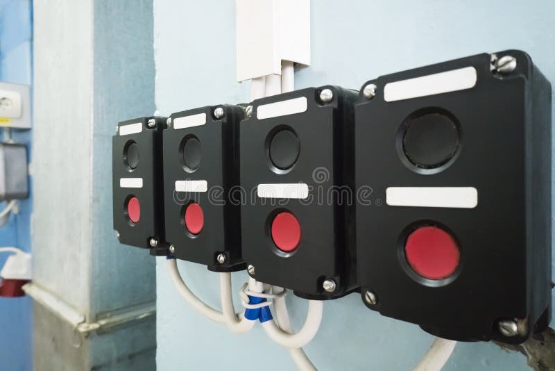 Old Electrical Switches On The Wall In A Factory Stock Image Image of line, disable 150311147