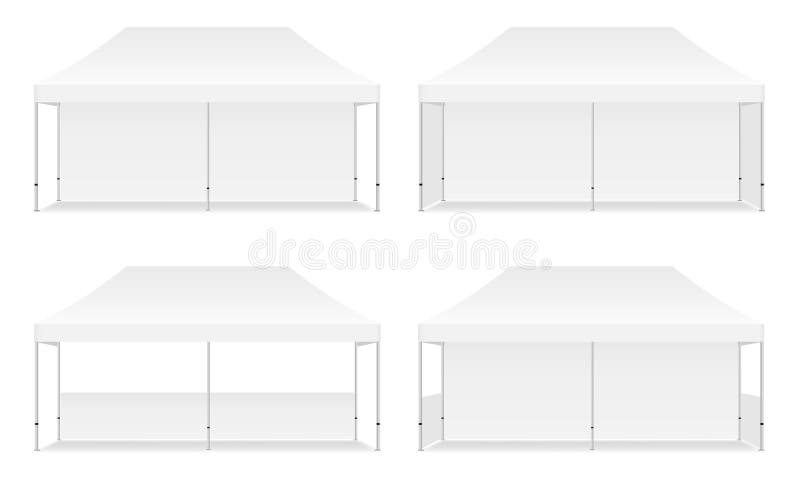 Rectangular Outdoor Canopy Tent Mockup Stock Vector - Illustration of ...