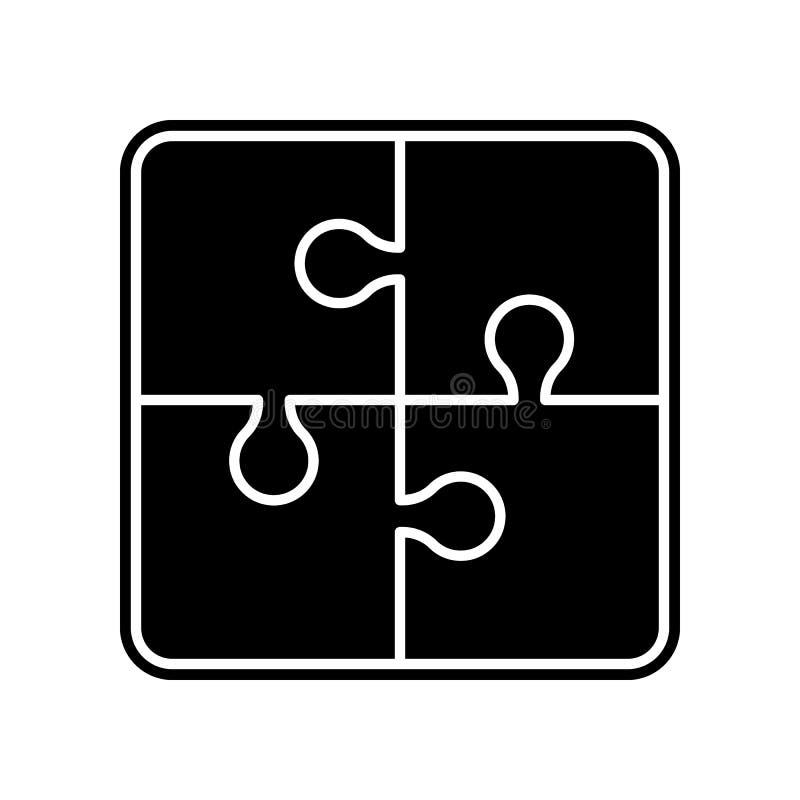 Four piece puzzle diagram icon. Element of Education for mobile concept and web apps icon. Glyph, flat icon for website design and. Development, app development royalty free illustration Four piece puzzle diagram icon. Element of Education for mobile concept and web apps icon. Glyph, flat icon for website design and. Development, app development royalty free illustration