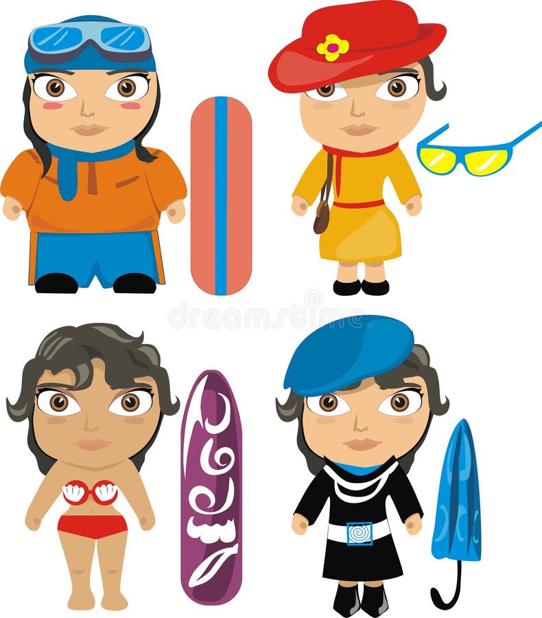 Four Seasons Girls Stock Illustrations – 54 Four Seasons Girls Stock  Illustrations, Vectors & Clipart - Dreamstime