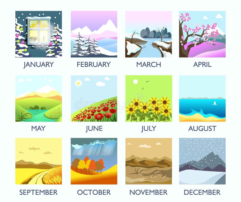 Spring Winter Summer Autumn Stock Illustrations – 53,788 Spring Winter ...