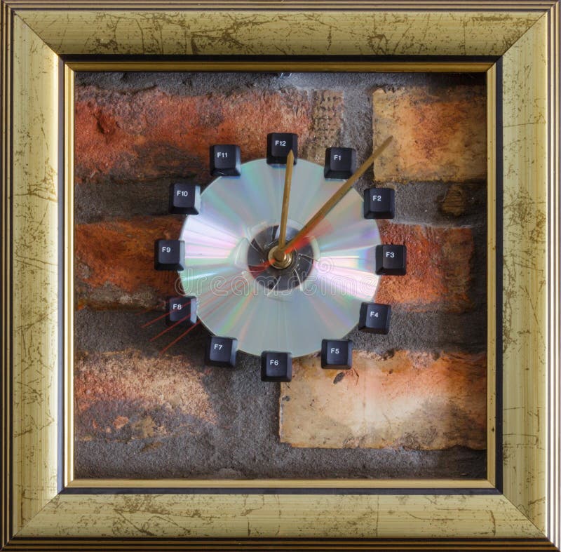 Four Seconds on the Wall Clock Stock Photo Image of frame, color