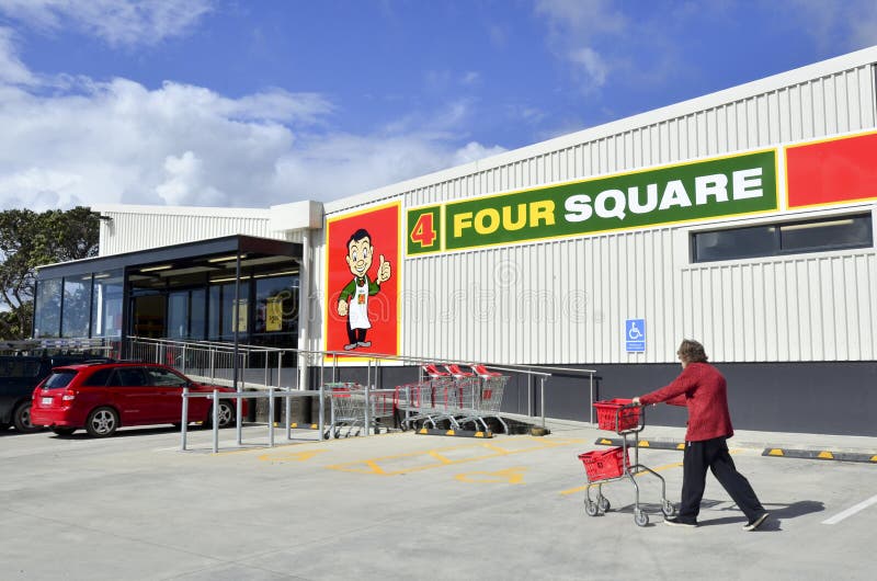 Four Square supermarkets royalty free stock image Four Square supermarkets royalty free stock image