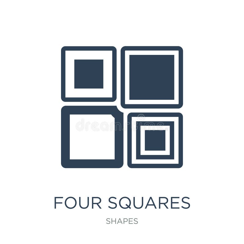 Four squares logo design grid can be used Vector Image