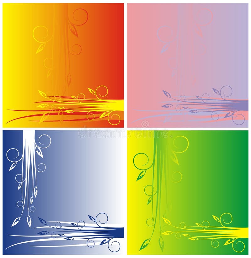 Four variants of a background