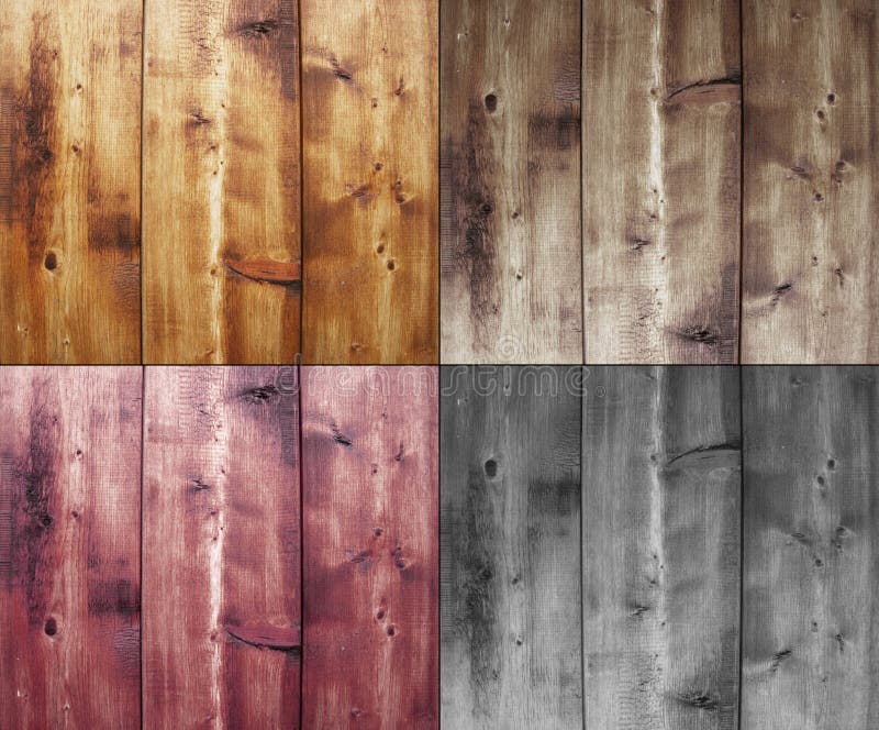 Four wood backgrounds