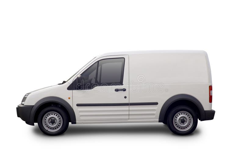 Fourgon blanc vide photographie stock libre de droits Fourgon blanc vide photographie stock libre de droits