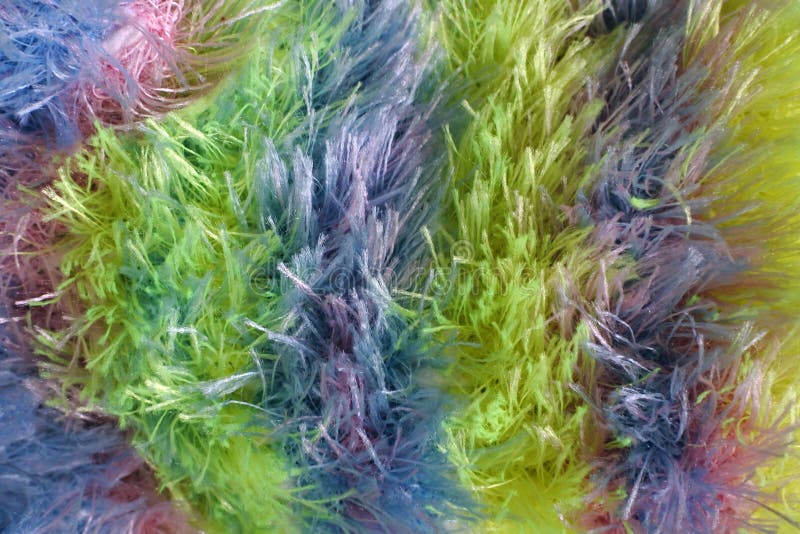 Fourrure artificielle Longue pile colorée photographie stock Fourrure artificielle Longue pile colorée photographie stock