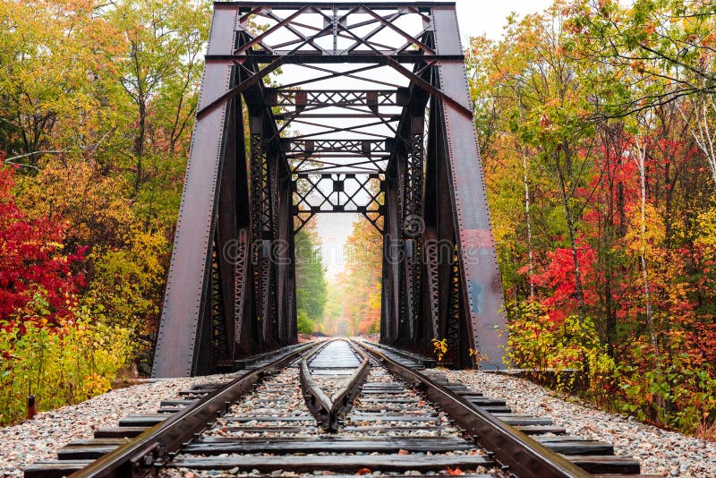 Fourth Iron Bridge in the White Mountains Stock Image Image of tourism, scenery 201359119