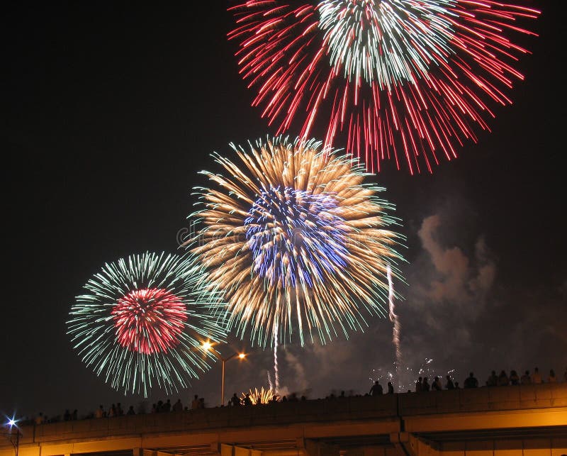Fourth of July Fireworks stock photo. Image of blast, scene 260706