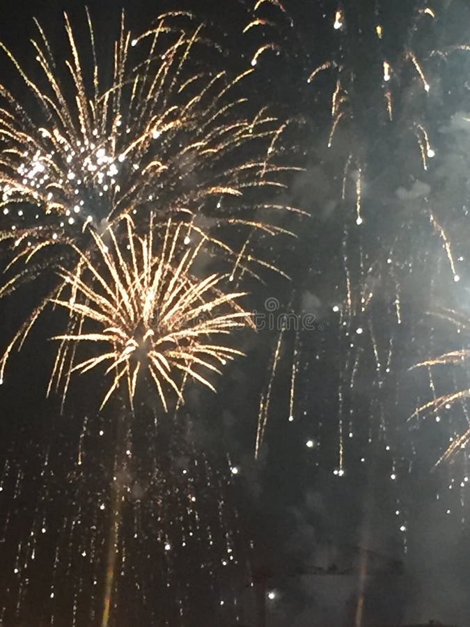 Fourth of July Fireworks in Nashville Tennessee Stock Photo Image of