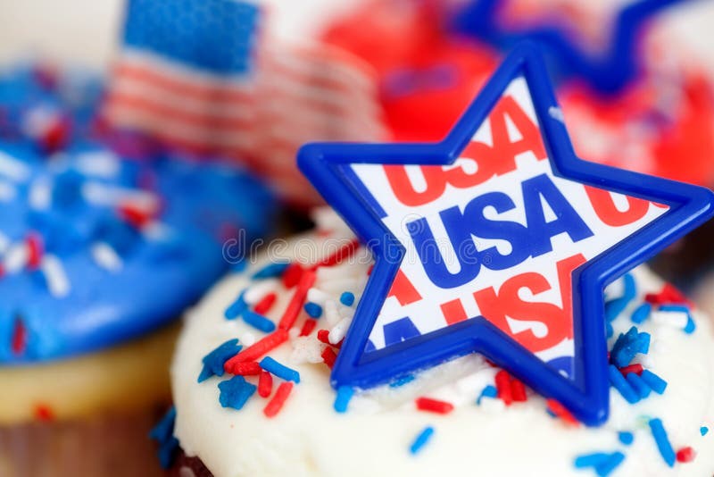 Fourth of July Holiday Decorations and Food royalty free stock photos Fourth of July Holiday Decorations and Food royalty free stock photos