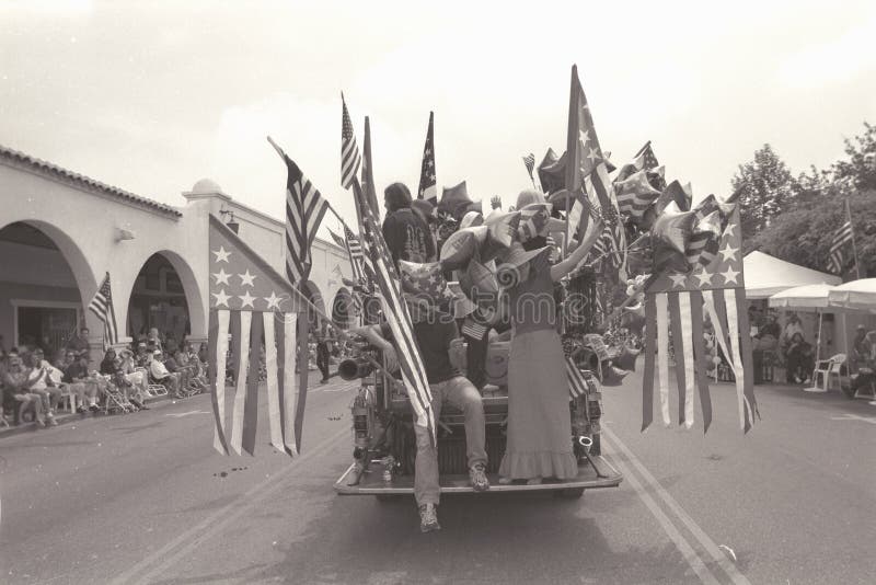 Fourth of July Parade Float, Ojai California Editorial Image Image of