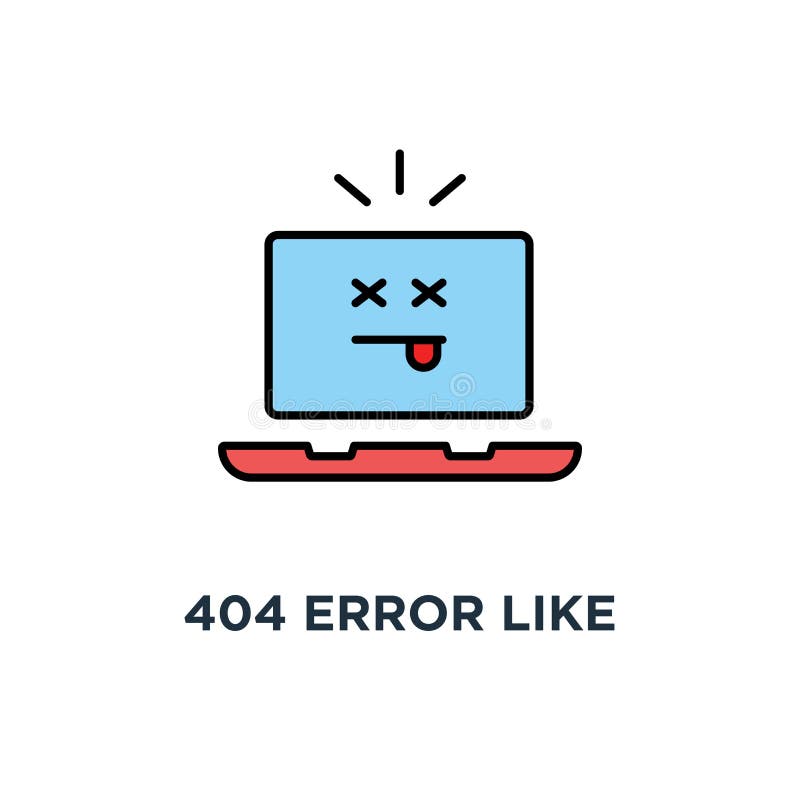 fout 404 zoals laptop met dood emojipictogram, symbool van gevonden niet pagina of website in aanbouw of het beeldverhaal van het royalty-vrije illustratie fout 404 zoals laptop met dood emojipictogram, symbool van gevonden niet pagina of website in aanbouw of het beeldverhaal van het royalty-vrije illustratie