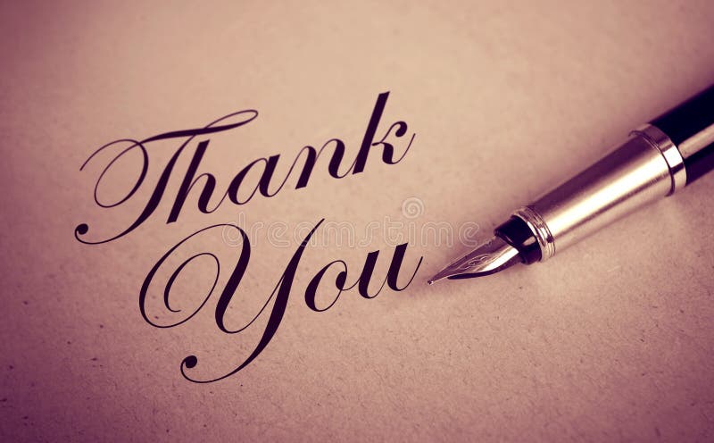 Foutain Pen and Thank You message