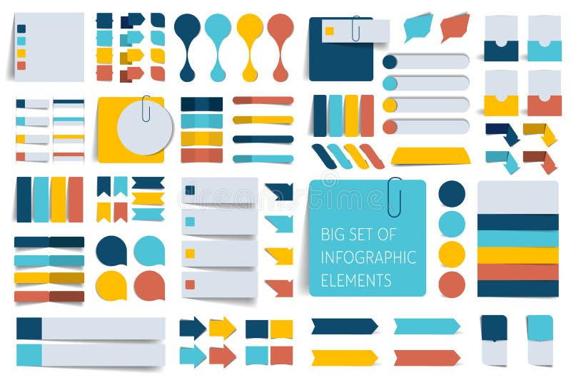 Fowcharts schemes, diagrams. royalty free illustration
