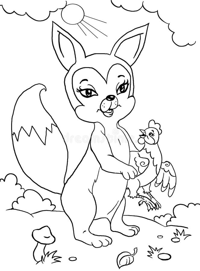 fox stock illustration illustration of happy hunting