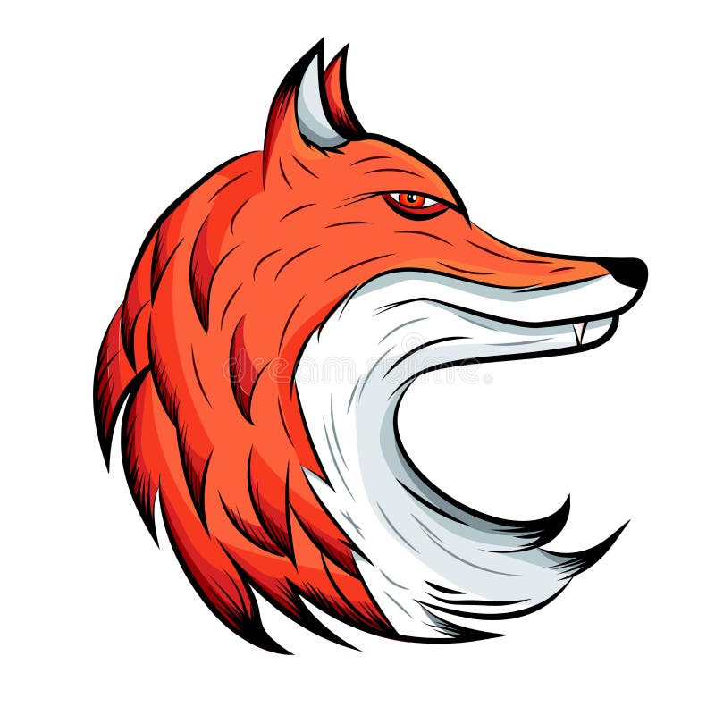 Fox emblem. Animal Logo. stock vector. Illustration of