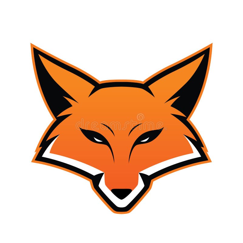 Fox head mascot stock vector. Illustration of background - 97779346