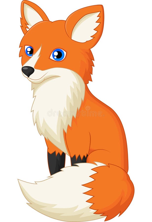 Fox-Karikatur vektor abbildung Fox-Karikatur vektor abbildung