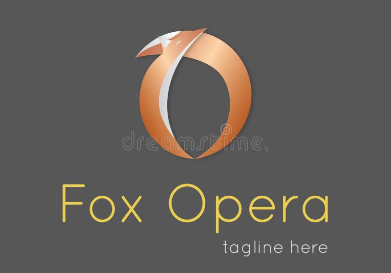 Fox letter 'O' logo royalty free illustration Fox letter 'O' logo royalty free illustration