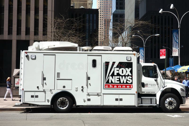 Fox News Channel Truck royalty free stock images Fox News Channel Truck royalty free stock images