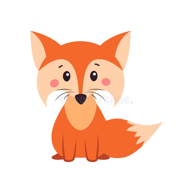 A Fox. Orange Fox. Fox Can Use a Logo or Badge Stock Vector ...